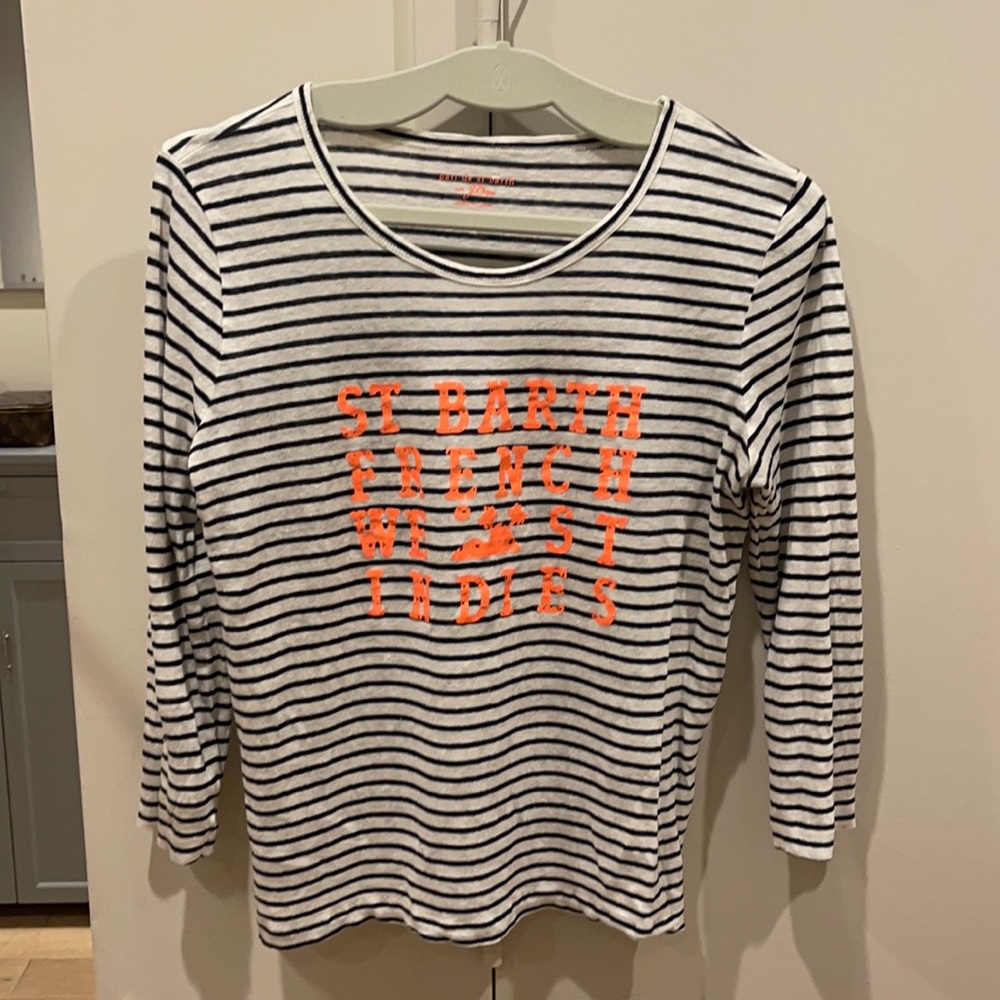 J.Crew Pati De St Barth Striped Top - M